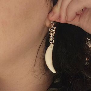 Elegant Handmade Chainmail Drop Earrings